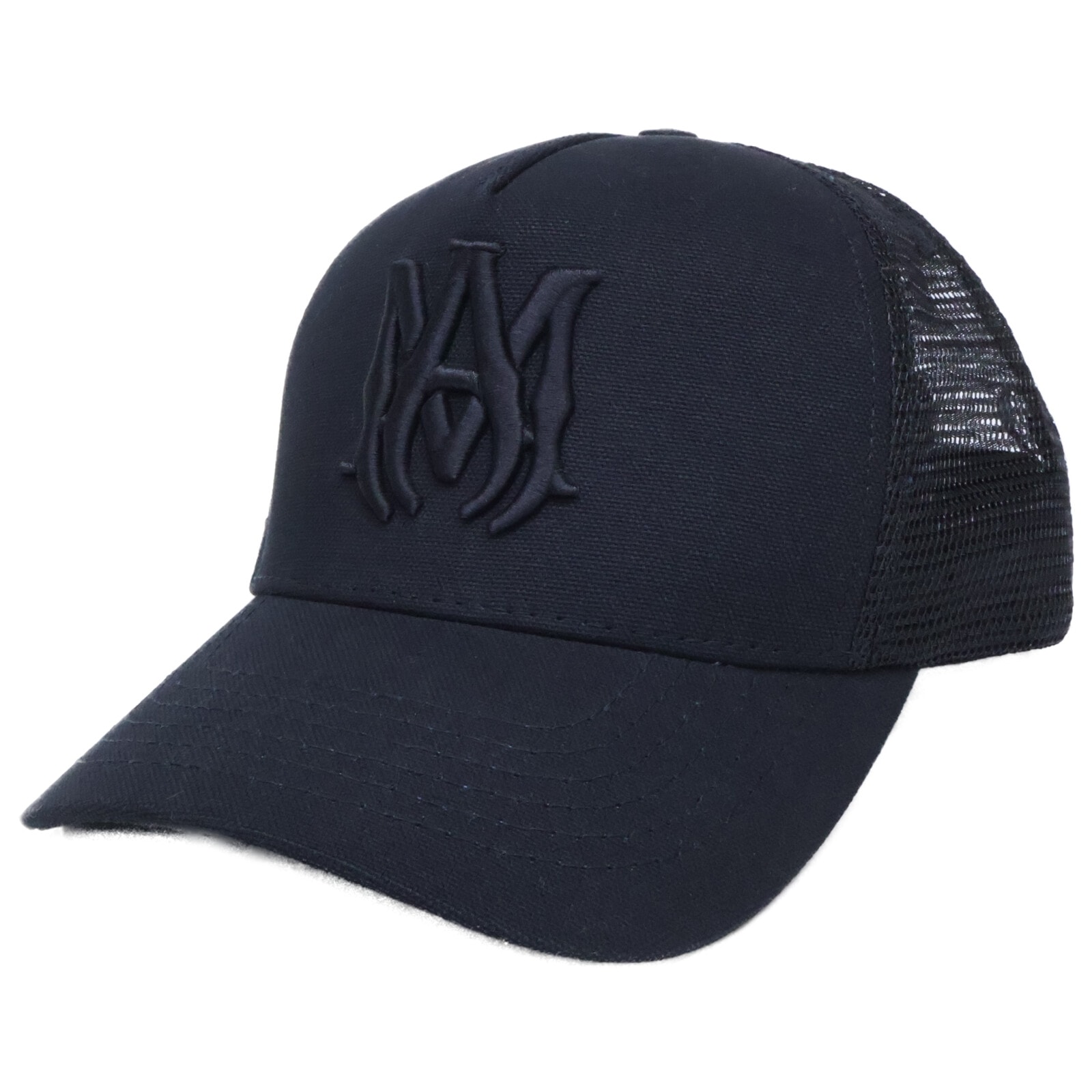 アミリ 【新品同様】PF23MAH009 001 MA TRUCKER HAT ロゴ刺繍 メッシュ キャップ