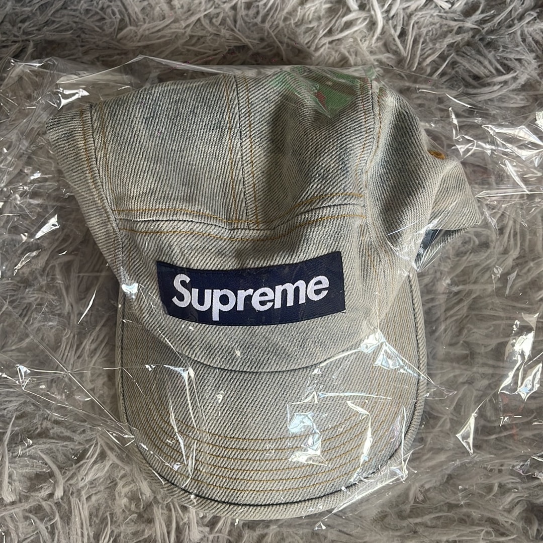 Supreme Denim Camp Cap "Dirty Indigo" (23SS)