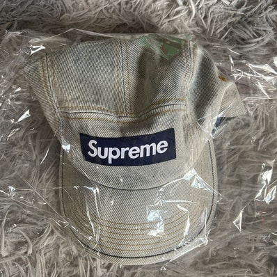 Supreme Denim Camp Cap "Dirty Indigo" (23SS)