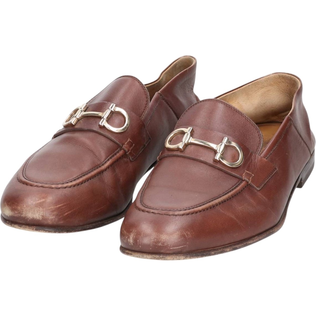 古着 フェラガモ Salvatore Ferragamo ビットローファー イタリア製 9 1/2 メンズ27.5cm相当/saa014378