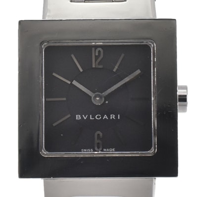 値下 ブルガリ BVLGARI SQ22SS クアドラード クォーツ レディース □#150275