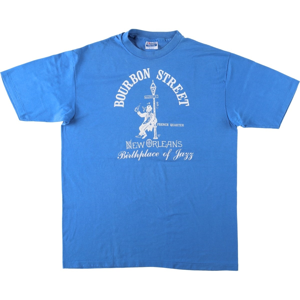 古着 90年代 ヘインズ Hanes Fifty-Fifty 青タグ プリントTシャツ XL 46-48 メンズXL相当 ヴィンテージ/eaa626823