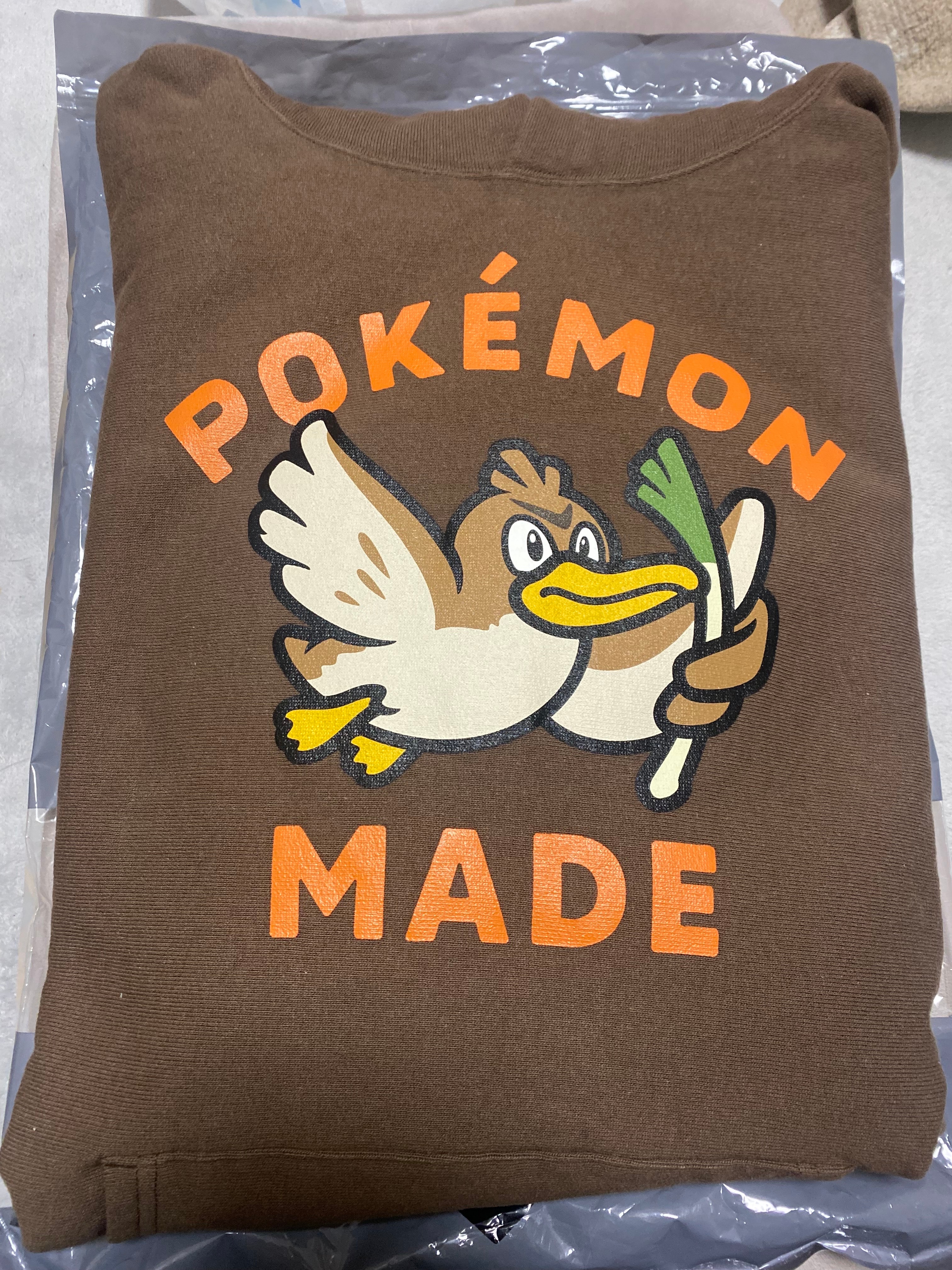 HUMAN MADE x Pokemon Made Heavyweight Hoodie (Kamonegi) "Brown"
