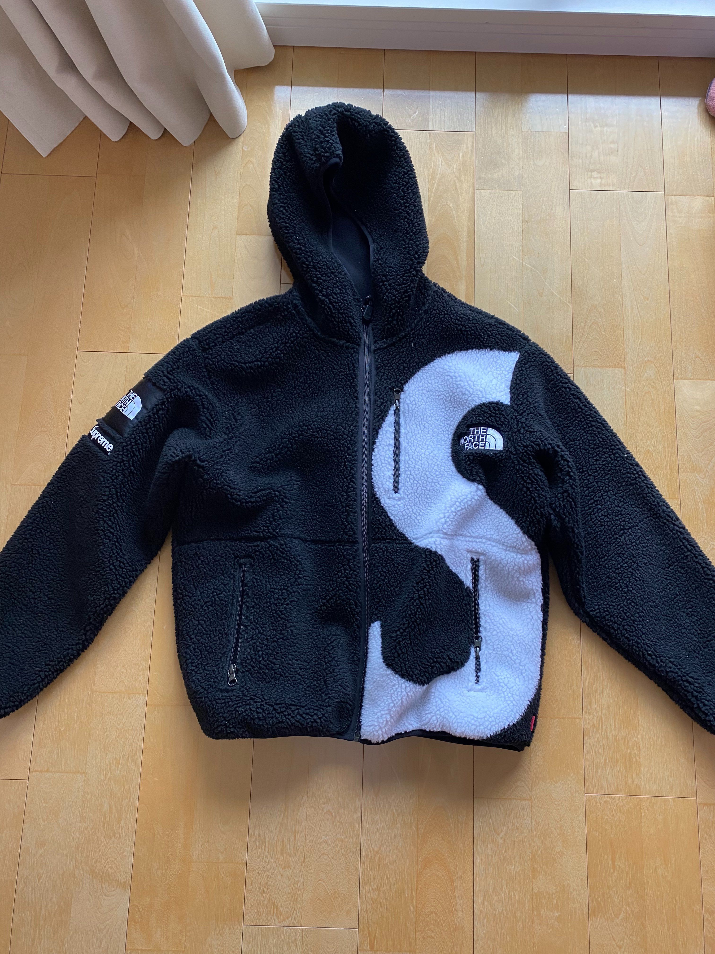 Supreme x The North Face S Logo Hooded Fleece Jacket "Black"