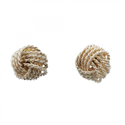 【6jfb0779】ティファニー ピアス サマセット/メッシュ シルバー925【中古】レディース