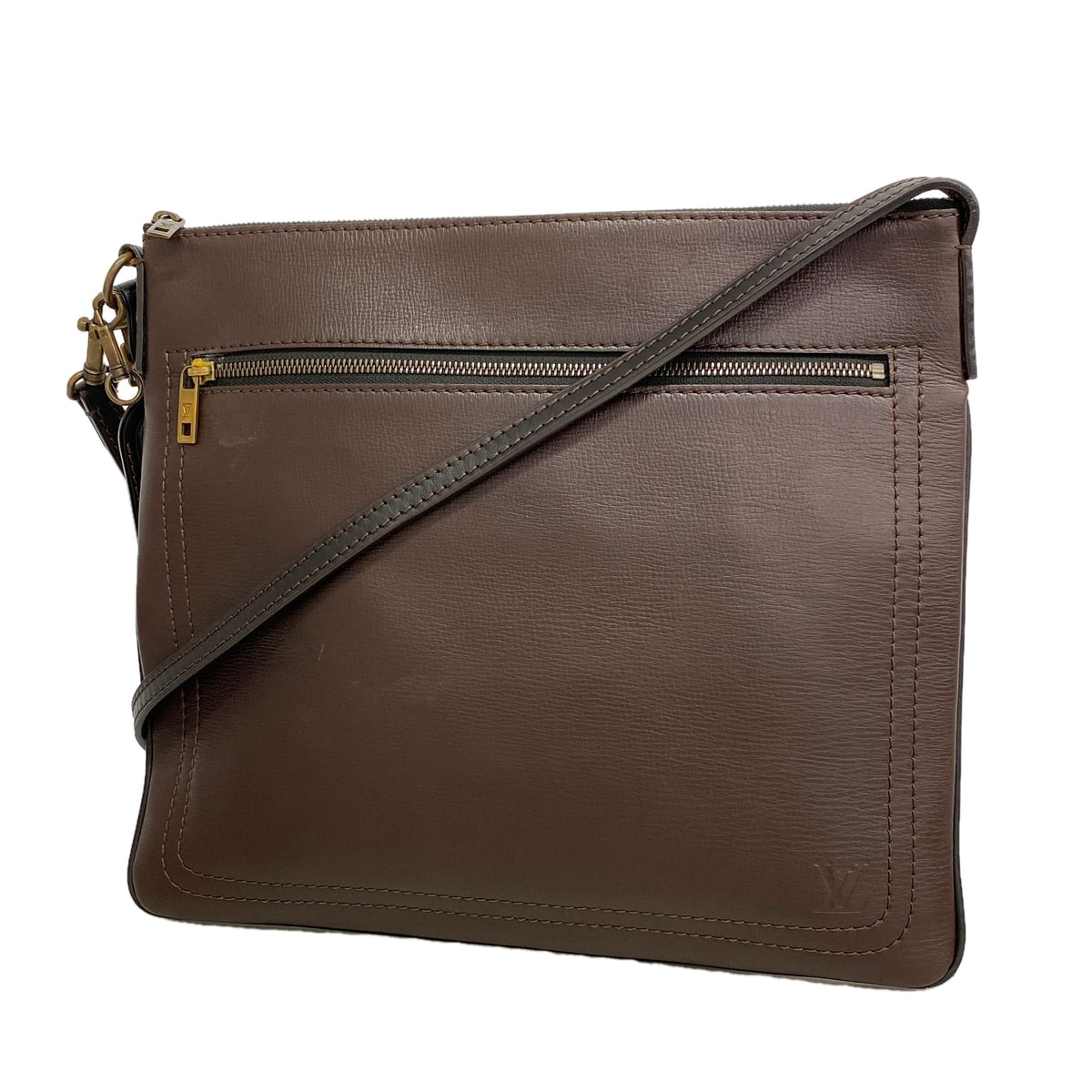 【6ia0156】ルイヴィトン ショルダーバッグ ユタ サックプラ M92073 カフェ【中古】メンズ