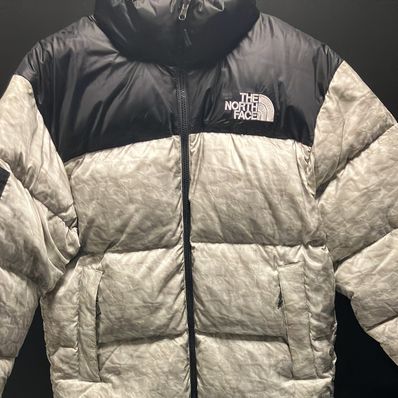 Supreme x The North Face Nuptse Jacket "White Paper Print"