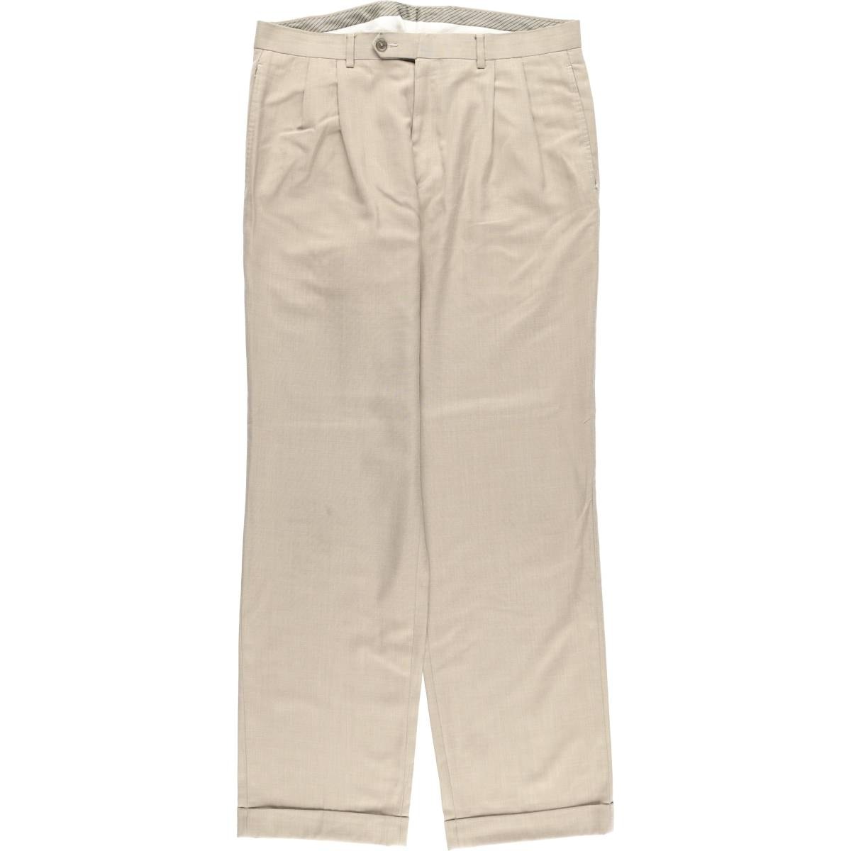 古着 ラルフローレン Ralph Lauren LAUREN ツータック スラックスパンツ メンズw36相当/eaa625452