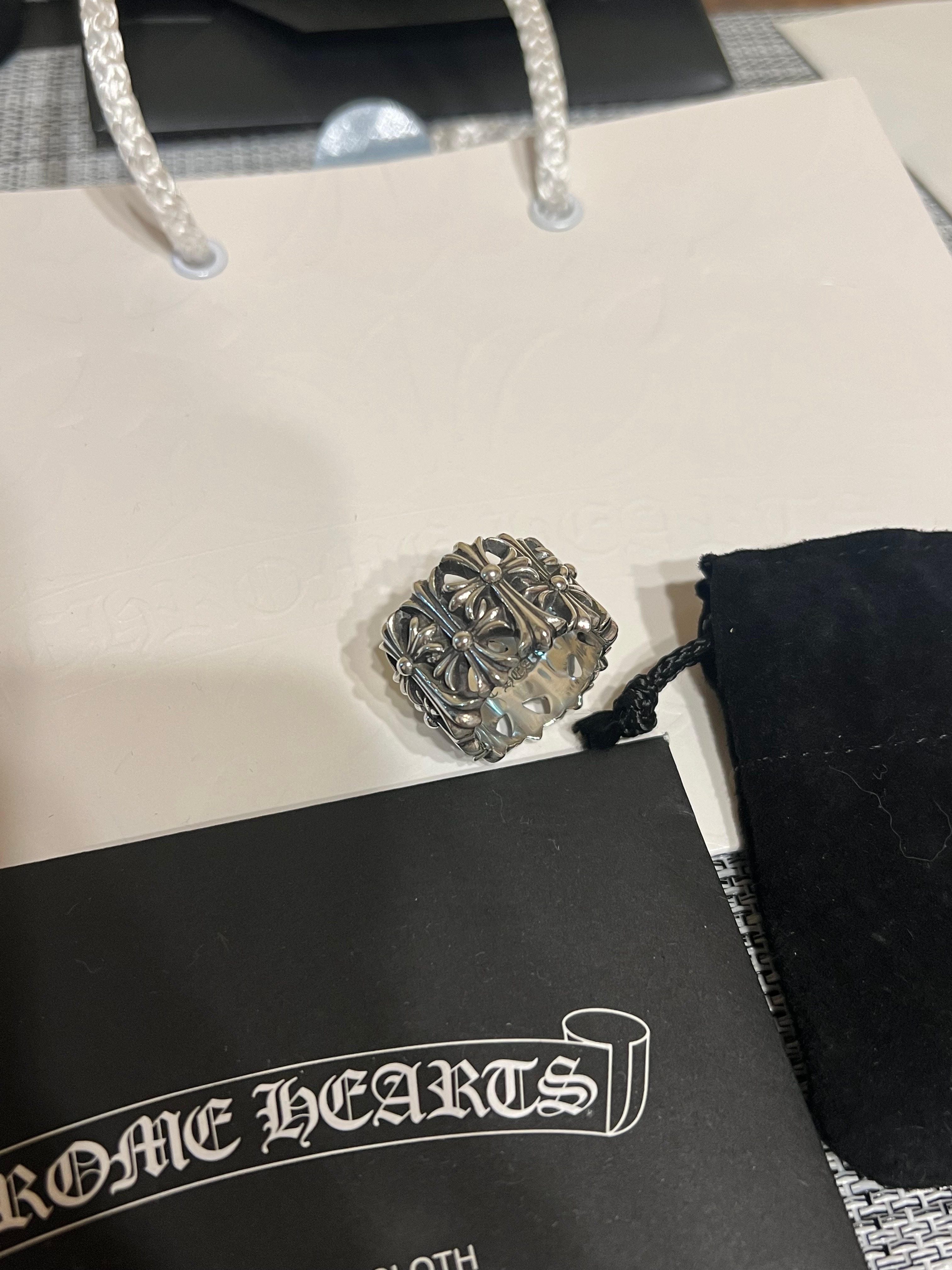 Chrome Hearts Cemetery Cross Ring "Silver"