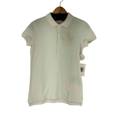 THE SKINNY POLO パールビーズ ビッグポニー ポロシャツ【1143322992437】