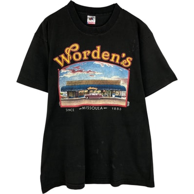 古着 90年代 フルーツオブザルーム FRUIT OF THE LOOM WORDEN'S アドバタイジングTシャツ USA製 メンズL相当 ヴィンテージ/eaa637362