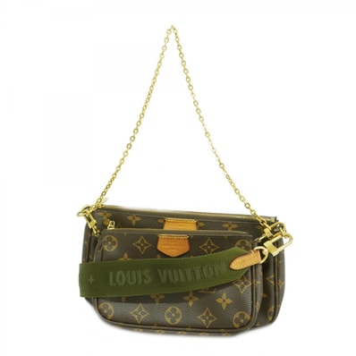 【6db1668-k】ルイヴィトン ショルダーバッグ モノグラム ミュルティポシェットアクセソワール M44813 ブラウン【中古】レディース