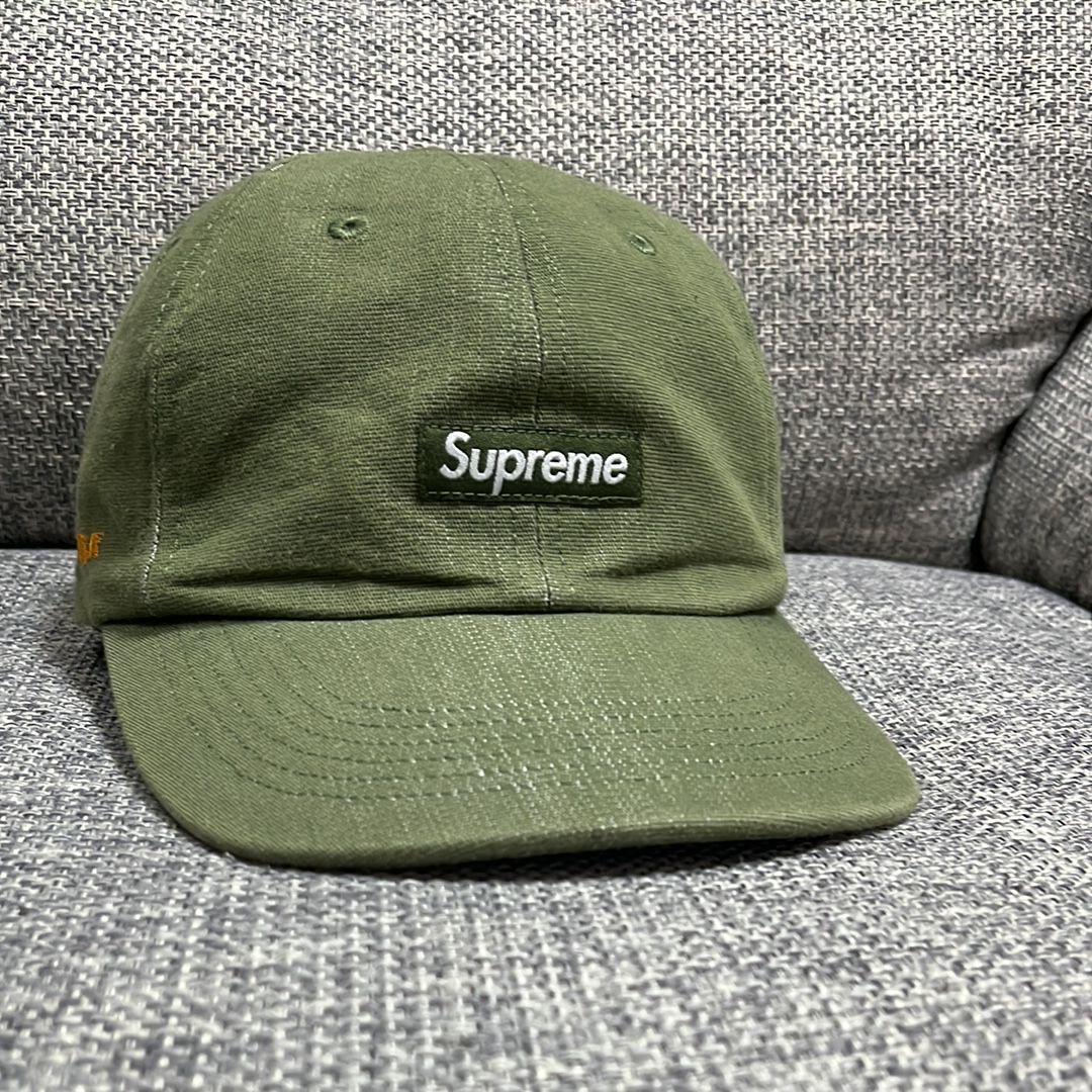 Supreme Cordura Denim Small Box 6-Panel "Gren"