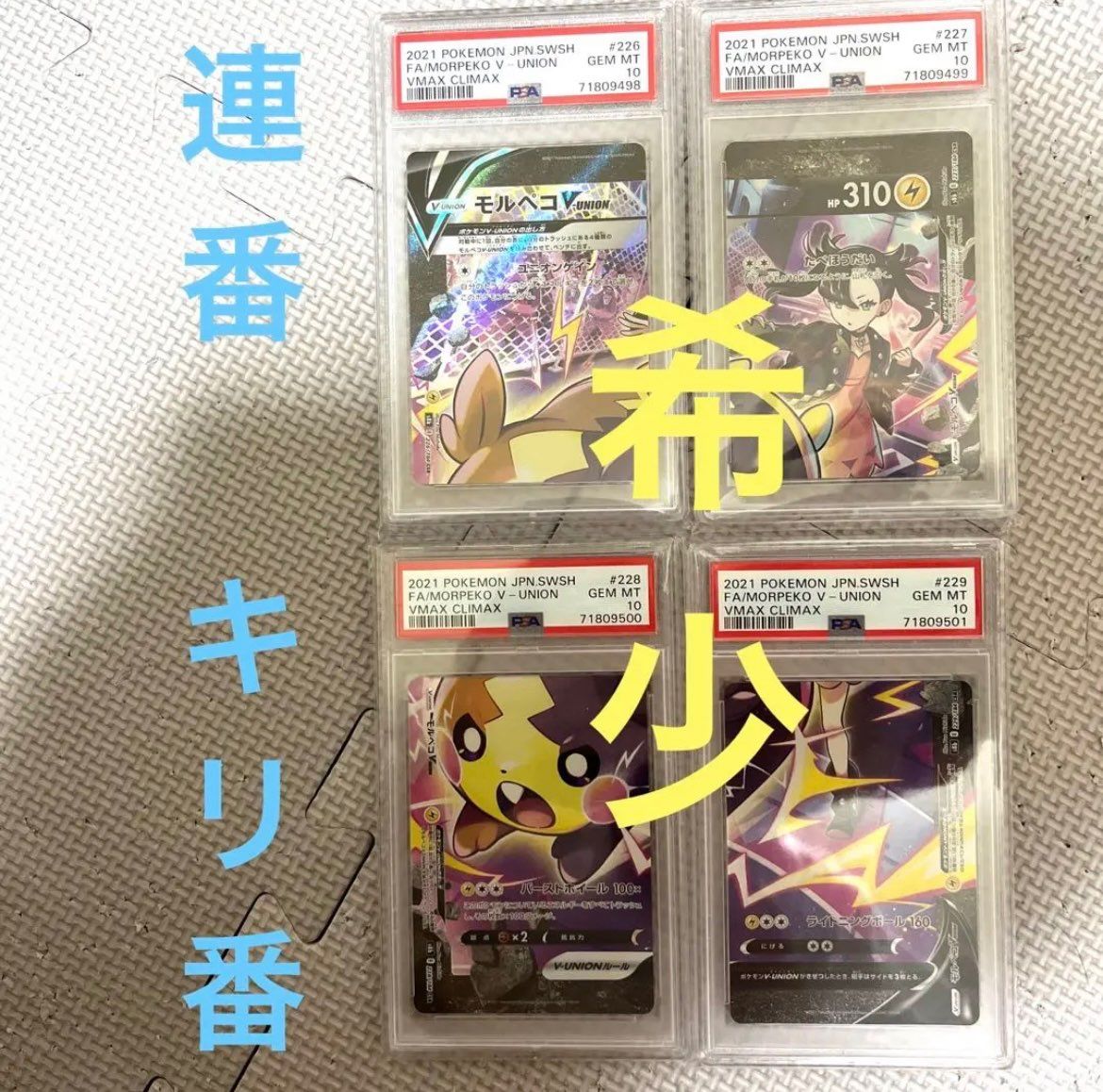 モルペコV-UNION CSR[S8b 226-229/184](ハイクラスパック「VMAXクライマックス」)