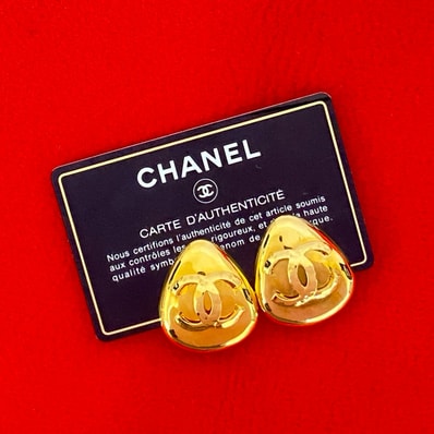 CHANEL シャネル ココマーク GP イヤリング ゴールド
f77-6