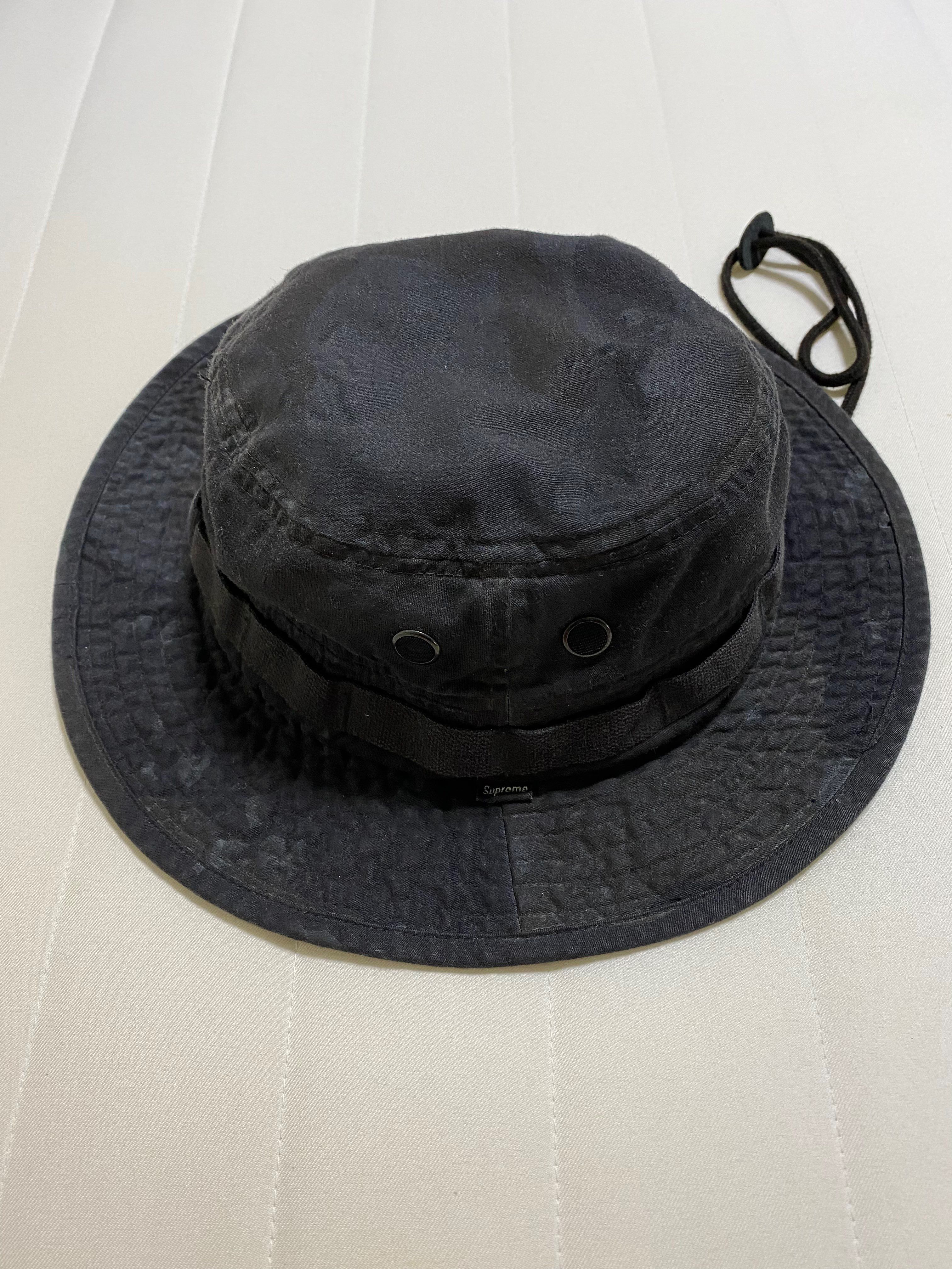 Supreme Overdyed Camo Boonie "Black"