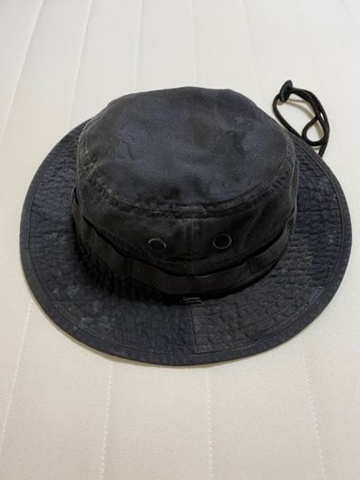Supreme Overdyed Camo Boonie "Black"