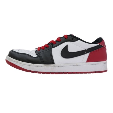 NIKE AIR JORDAN CZ0790-106 Air Jordan 1Retro Low OG Black Toe AJ1 エアジョーダン1 レトロ ロー OG ブラック トゥ ローカット スニーカー ホワイト系 ブラック系 レッド系 27cm【中古】
