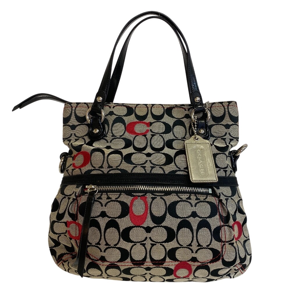 コーチ COACH ハンドバッグ シグネチャー 21189 ブラック