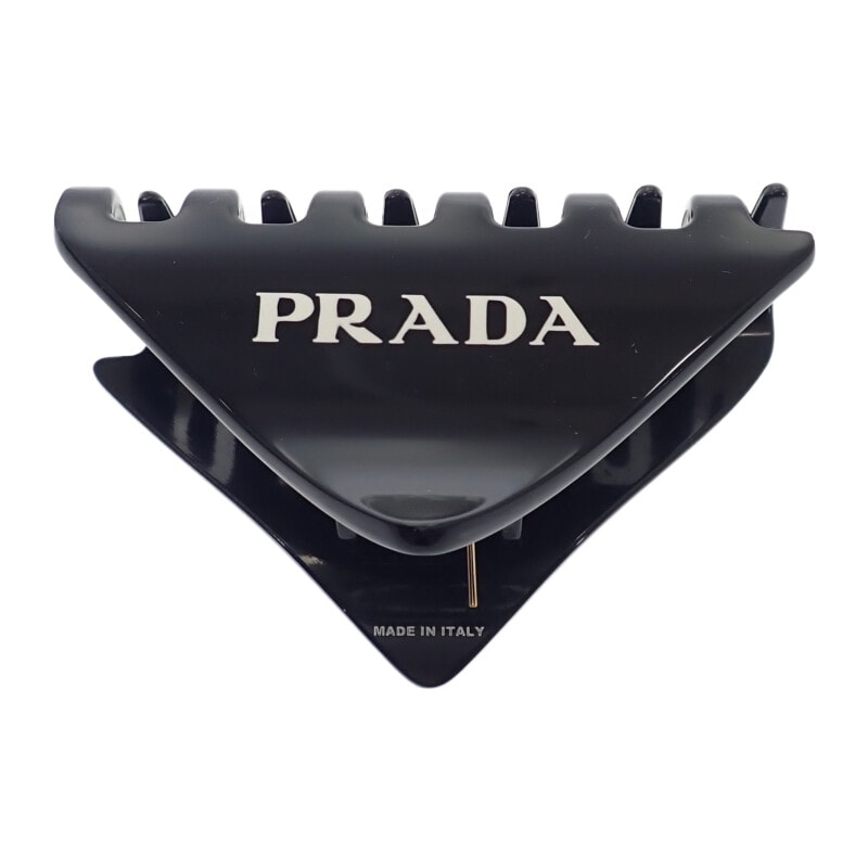 やや傷や汚れあり】プラダ PRADA プレックスヘアクリップ