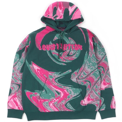 極美品 ルイヴィトン
パーカー グリーン メンズ XL