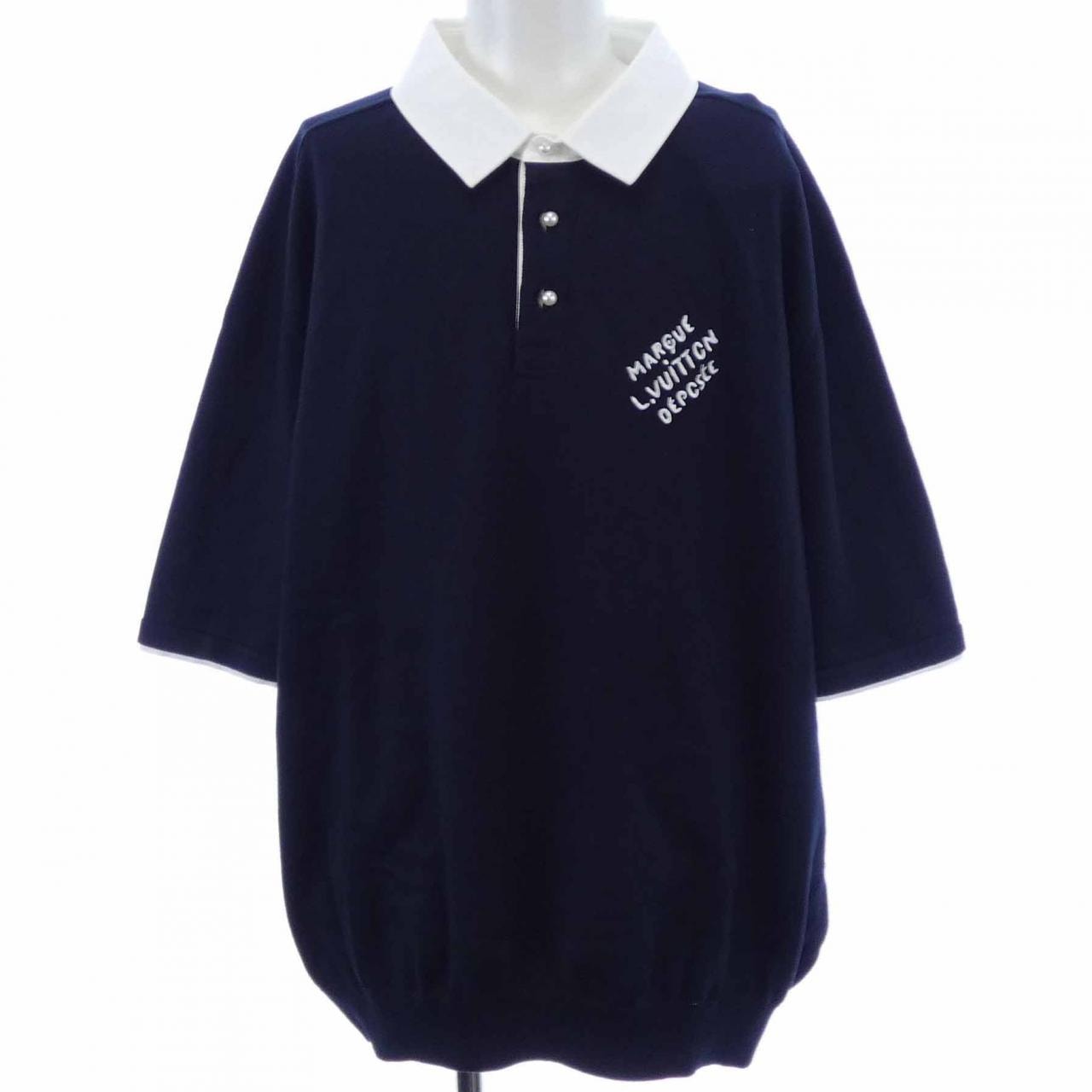 ルイヴィトン LOUIS VUITTON エンブロイダードショートスリーブコットンプレンドポロシャツ HRN14WF77 ポロシャツ