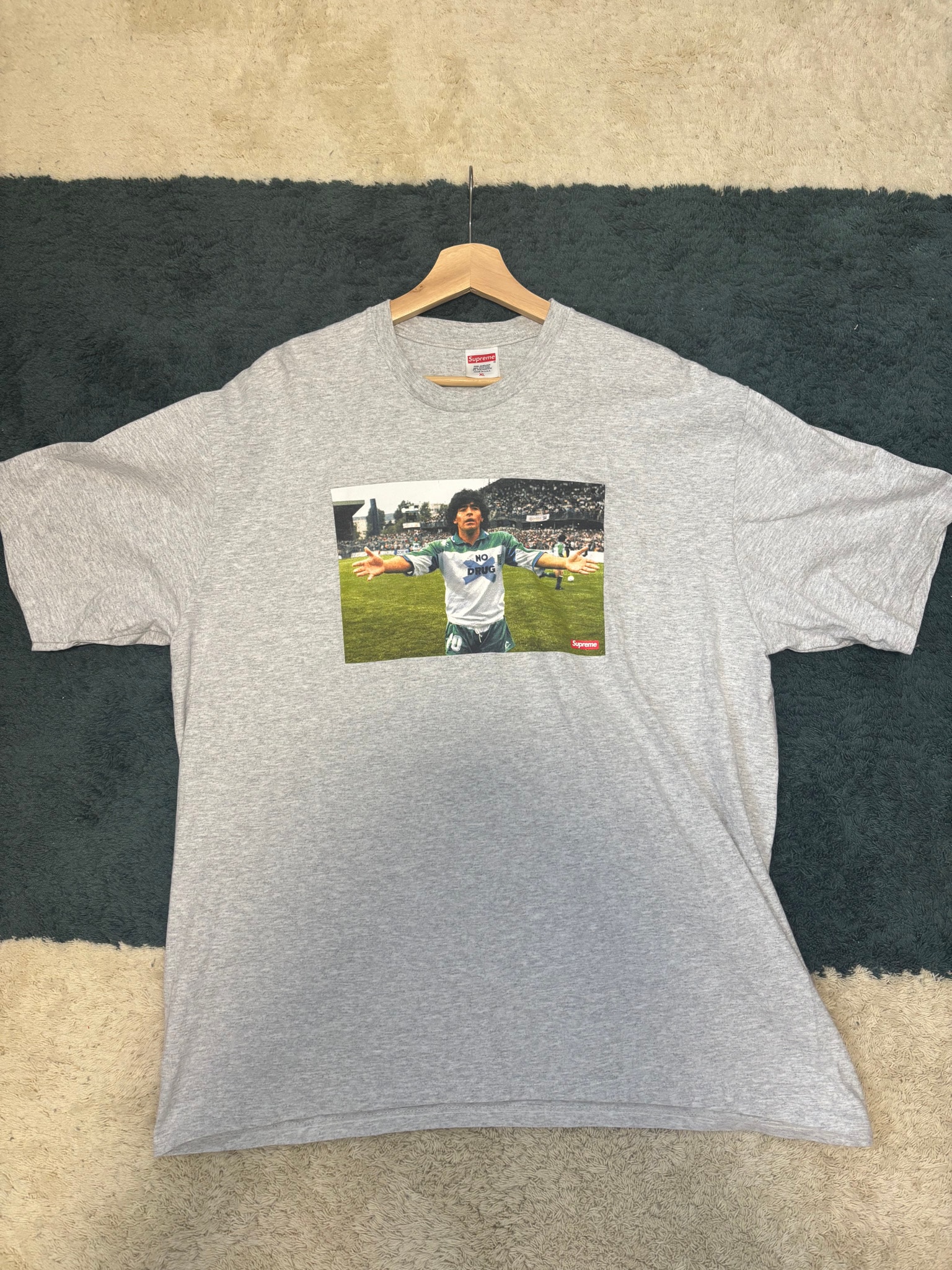 Supreme Maradona Tee "Grey"