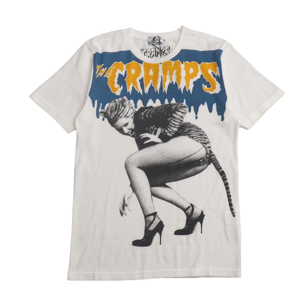 ■未使用品■HYSTERIC GLAMOUR ヒステリックグラマー CR/CAN YOUR PUSSY DO THE DOG pt T-SH 半袖Tシャツ サイズS グラフィック プリント 20261009/RB1272