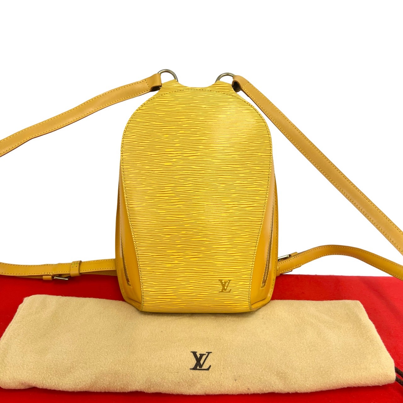 LOUIS VUITTON ルイヴィトン マビヨン エピ レザー リュックサック イエロー
 159-3