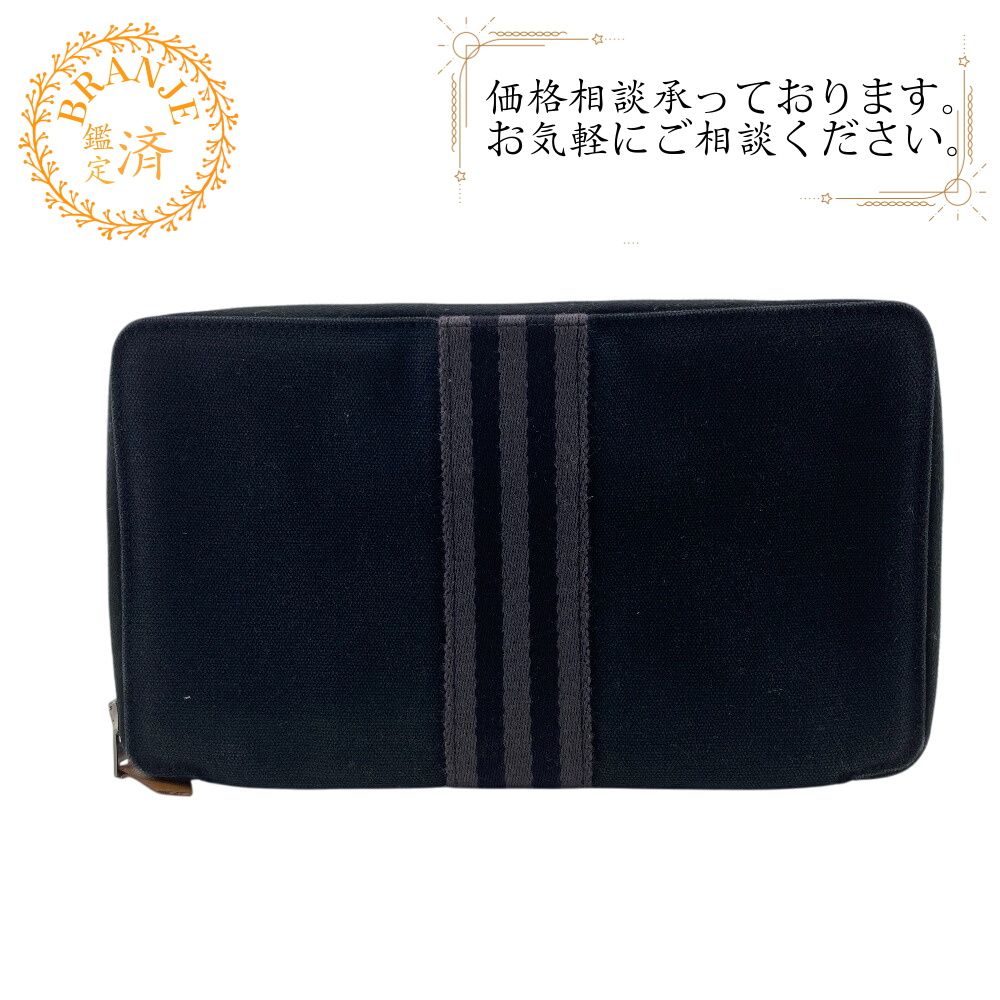 エルメス HERMES 長財布 フールトゥ パースGM ブラック