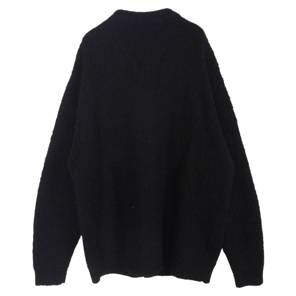 【美品】BEAMS ビームス 22AW モヘア シャギードッグ カーディガン 黒 D (傷や汚れあり)】BEAMS ビームス 11-15-1472-048 Solid shaggy