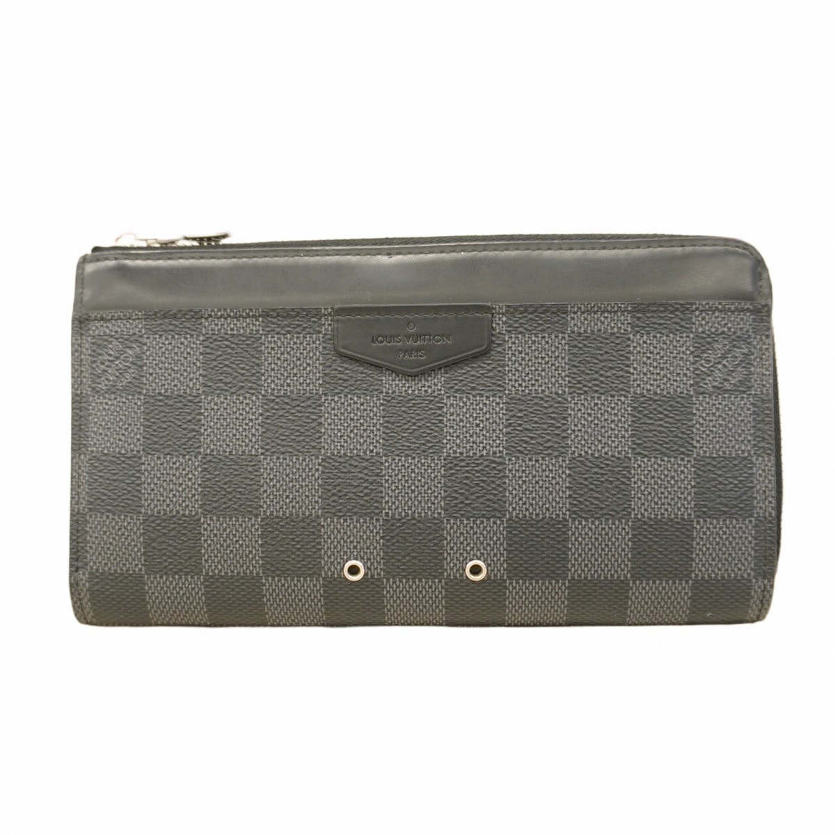 ★最終価格【6cd4655】ルイヴィトン 長財布 ダミエ・グラフィット ジッピードラゴンヌ N60379 ブラック【中古】メンズ