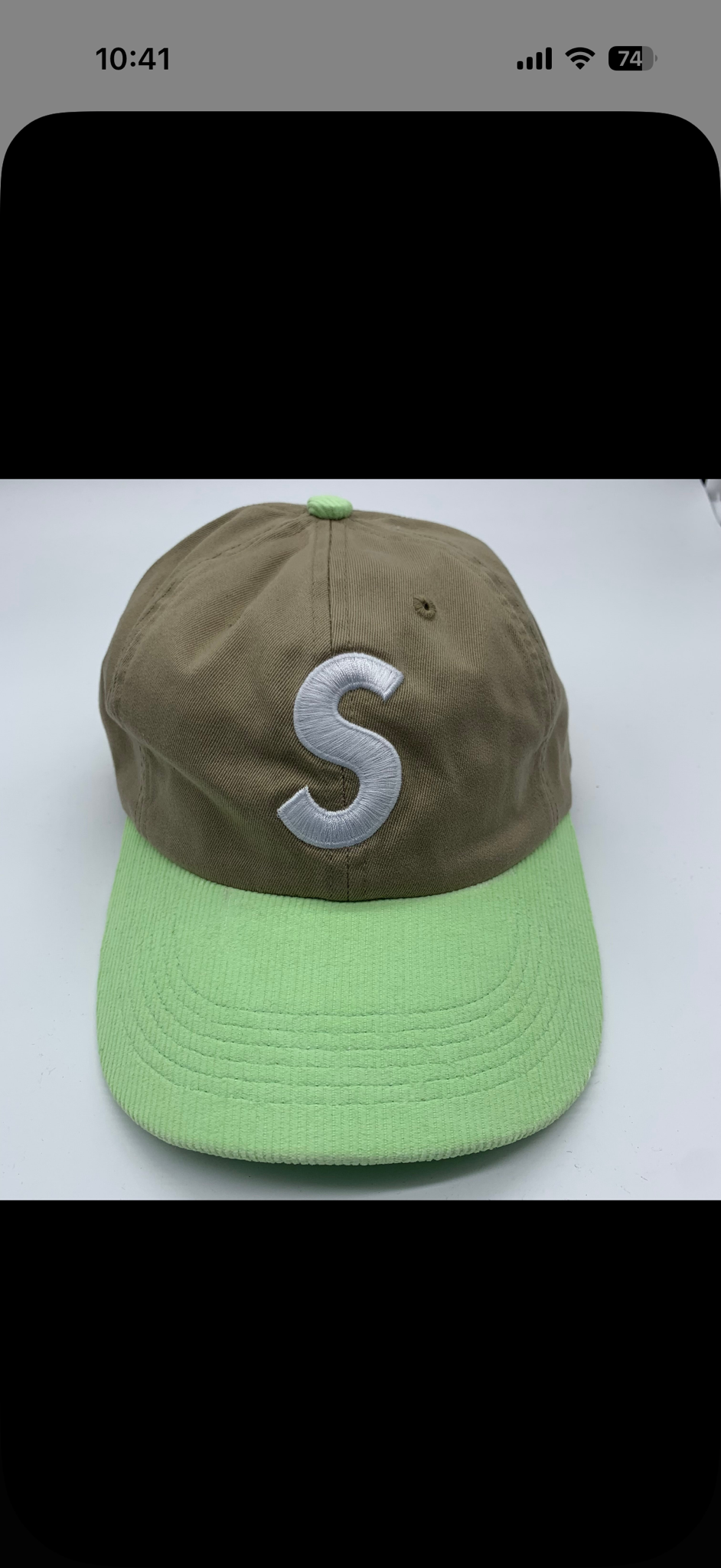 Supreme 2-Tone S Logo 6-Panel "Tan"