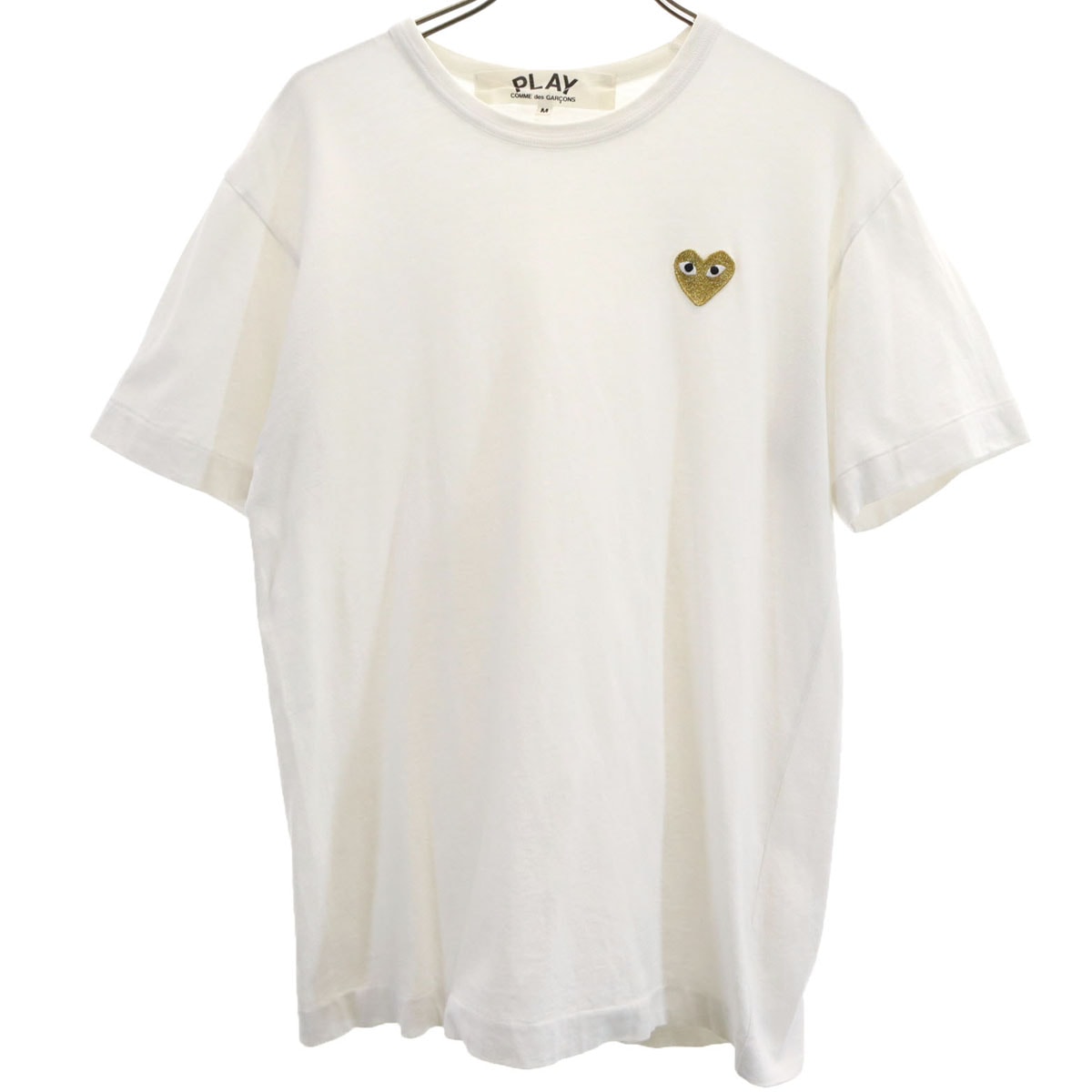 PLAY COMME des GARCONS プレイコムデギャルソン 半袖 Tシャツ M ホワイト