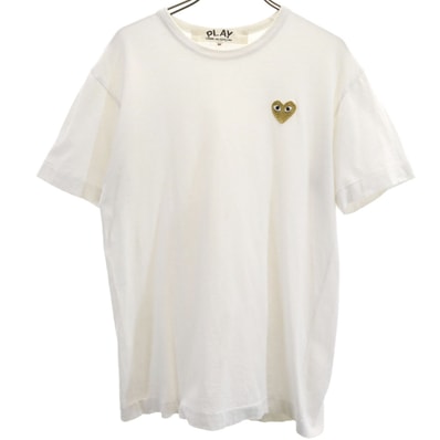 PLAY COMME des GARCONS プレイコムデギャルソン 半袖 Tシャツ M ホワイト