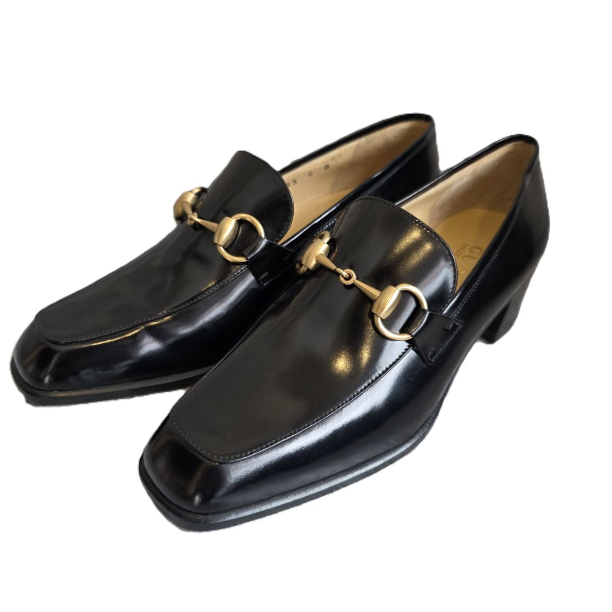 B (目立った傷や汚れなし)】GUCCI グッチ ホースビット 革靴 4.5cm