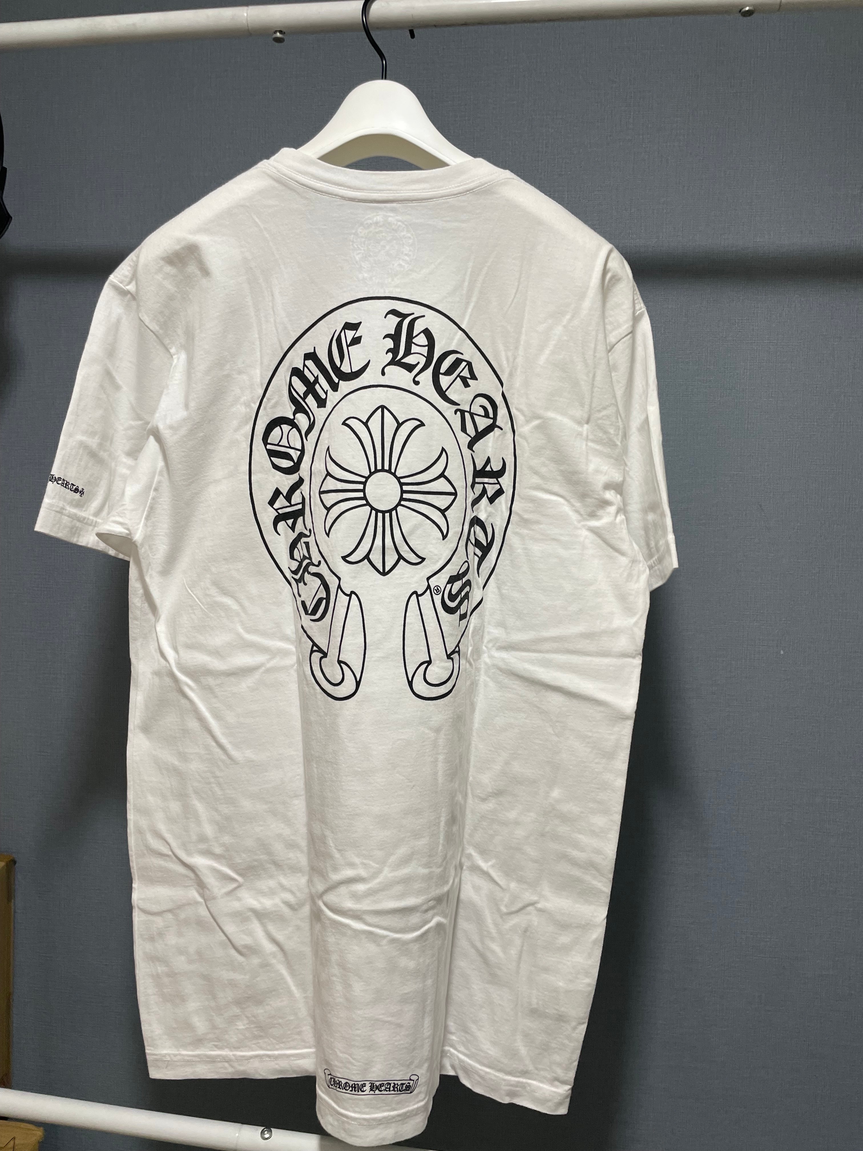 Chrome Hearts Horse Shoe Logo Pocket T-Shirt "White"