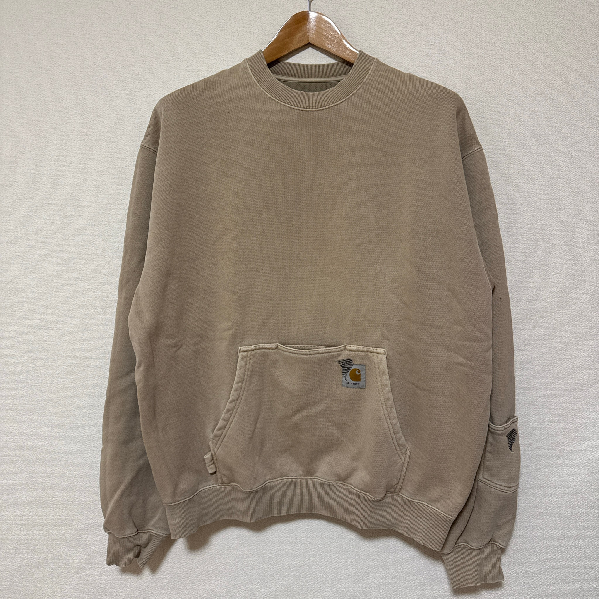 Carhartt WIP x INVINCIBLE with Shinsuke Nakada Pigment Dyed Sweatshirt "Simply Taupe Pigment"
