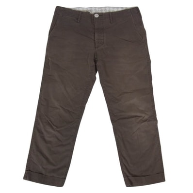 VISVIM ビズビム パンツ VS0001262 HIGH-WATER CHINO シンチバック ハイウォーター チノ クロップド パンツ ブラウン系 M【中古】