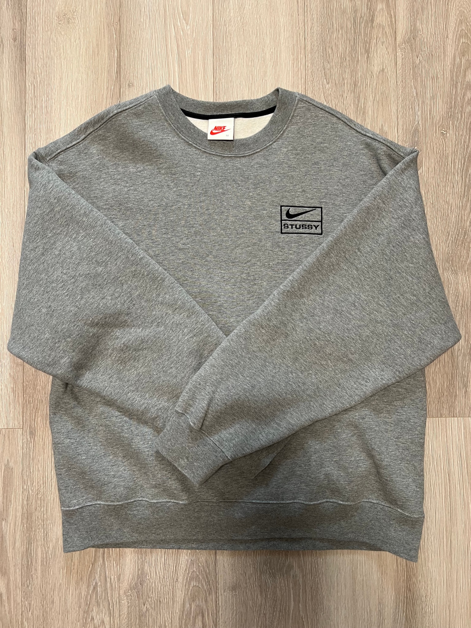 Nike x Stussy NRG BR Crew Fleece "Grey"