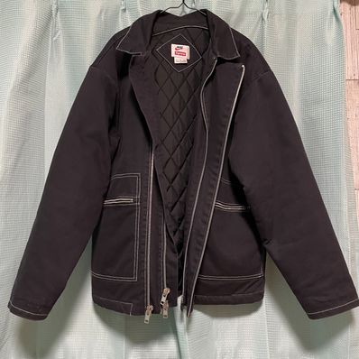 Supreme / NIKE® Double Zip Work Jacket "navy"