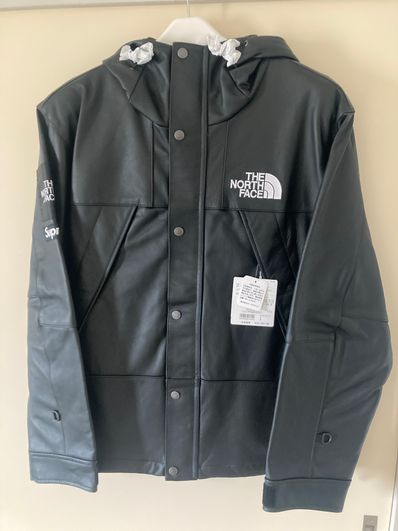 Supreme x The North Face Leather Mountain Parka "Black"