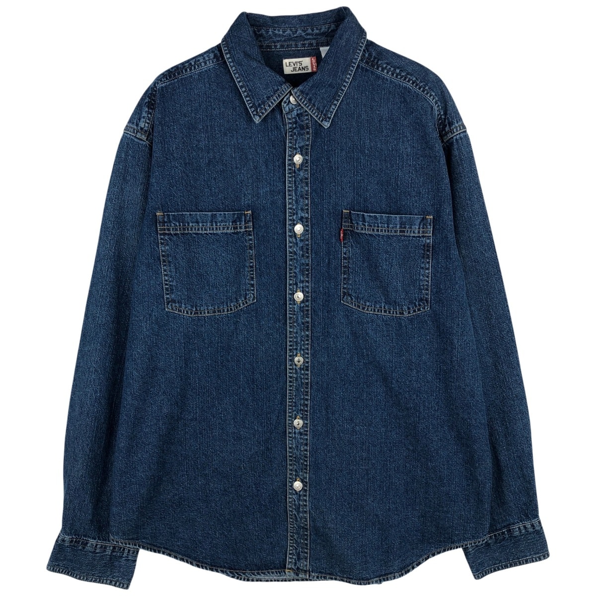 古着 90~00年代 リーバイス Levi's JEANS 長袖 デニムシャツ メンズL相当 ヴィンテージ/eaa646634
