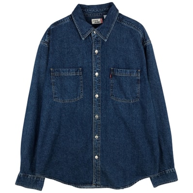 古着 90~00年代 リーバイス Levi's JEANS 長袖 デニムシャツ メンズL相当 ヴィンテージ/eaa646634