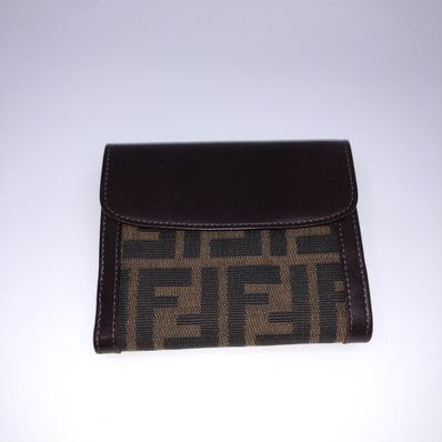 FENDI Zucca Two-Fold Wallet "Brown"