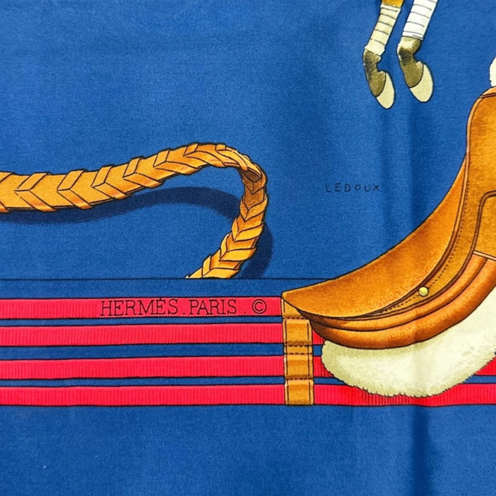 D (傷や汚れあり)】HERMES エルメス カレ90 JUMPING（ジャンピング