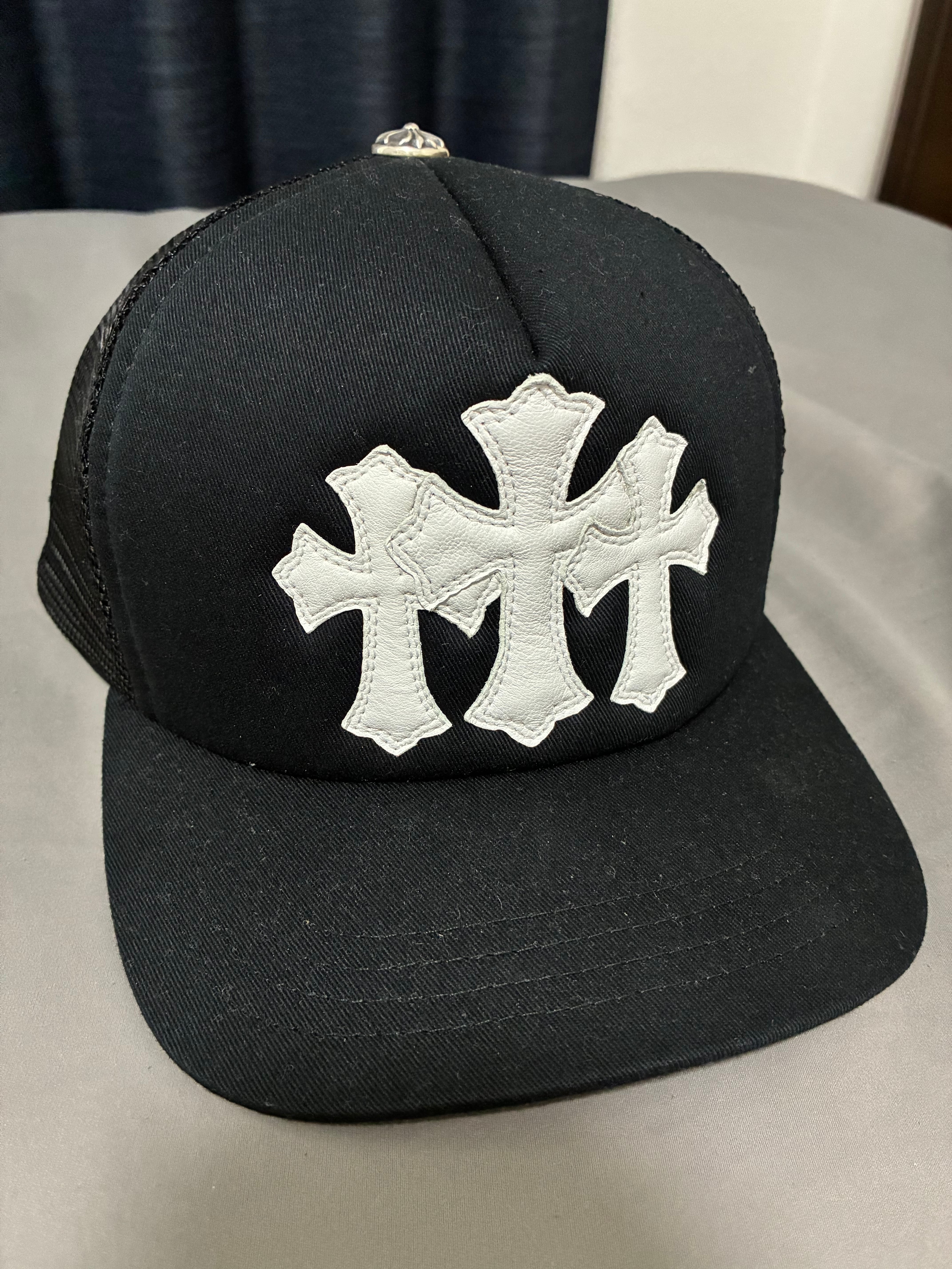 Chrome Hearts Cemetery Cross Mesh Cap "Black/White"