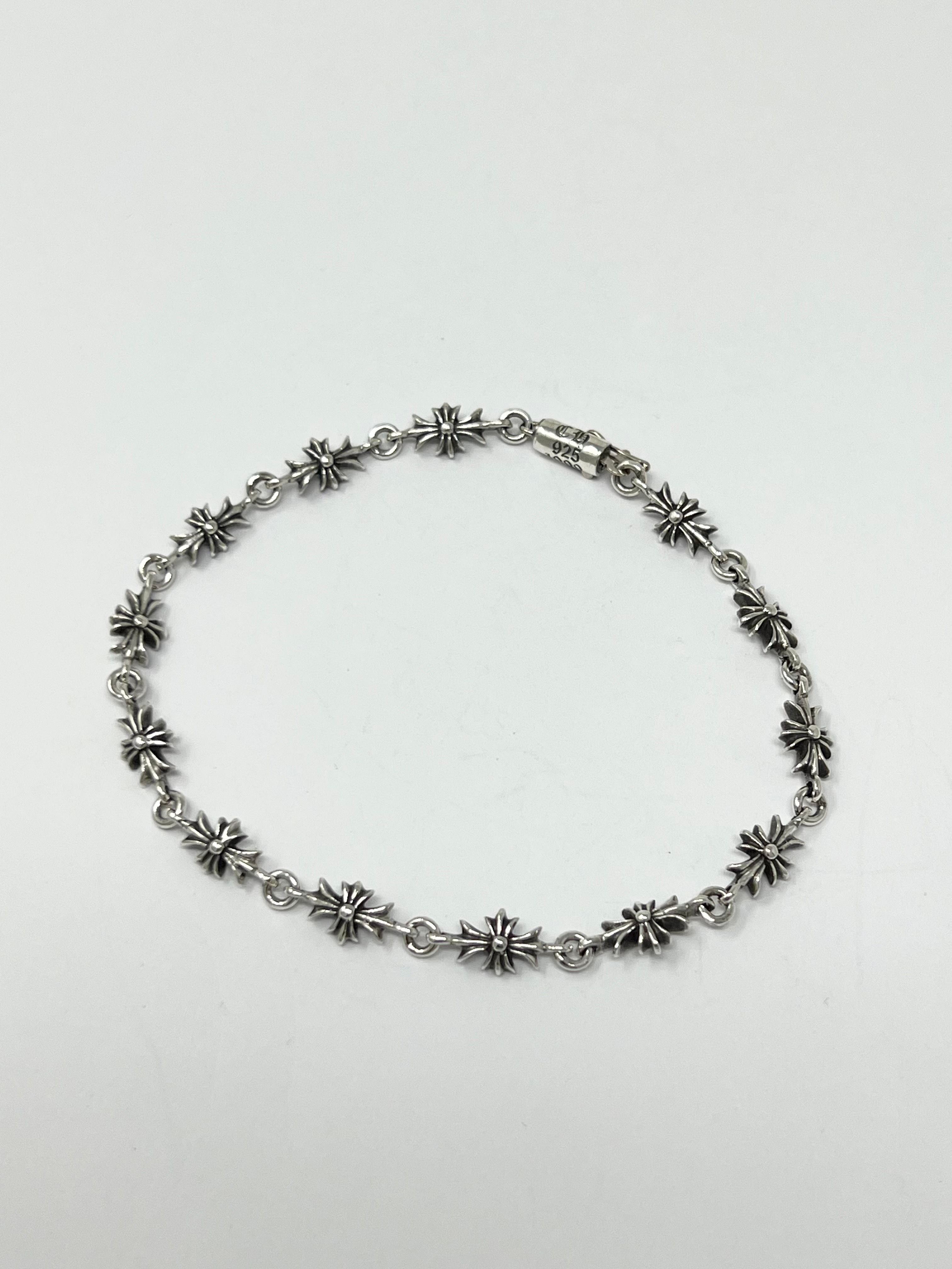 Chrome Hearts Tiny E CH Plus Bracelet 13Link "Silver"