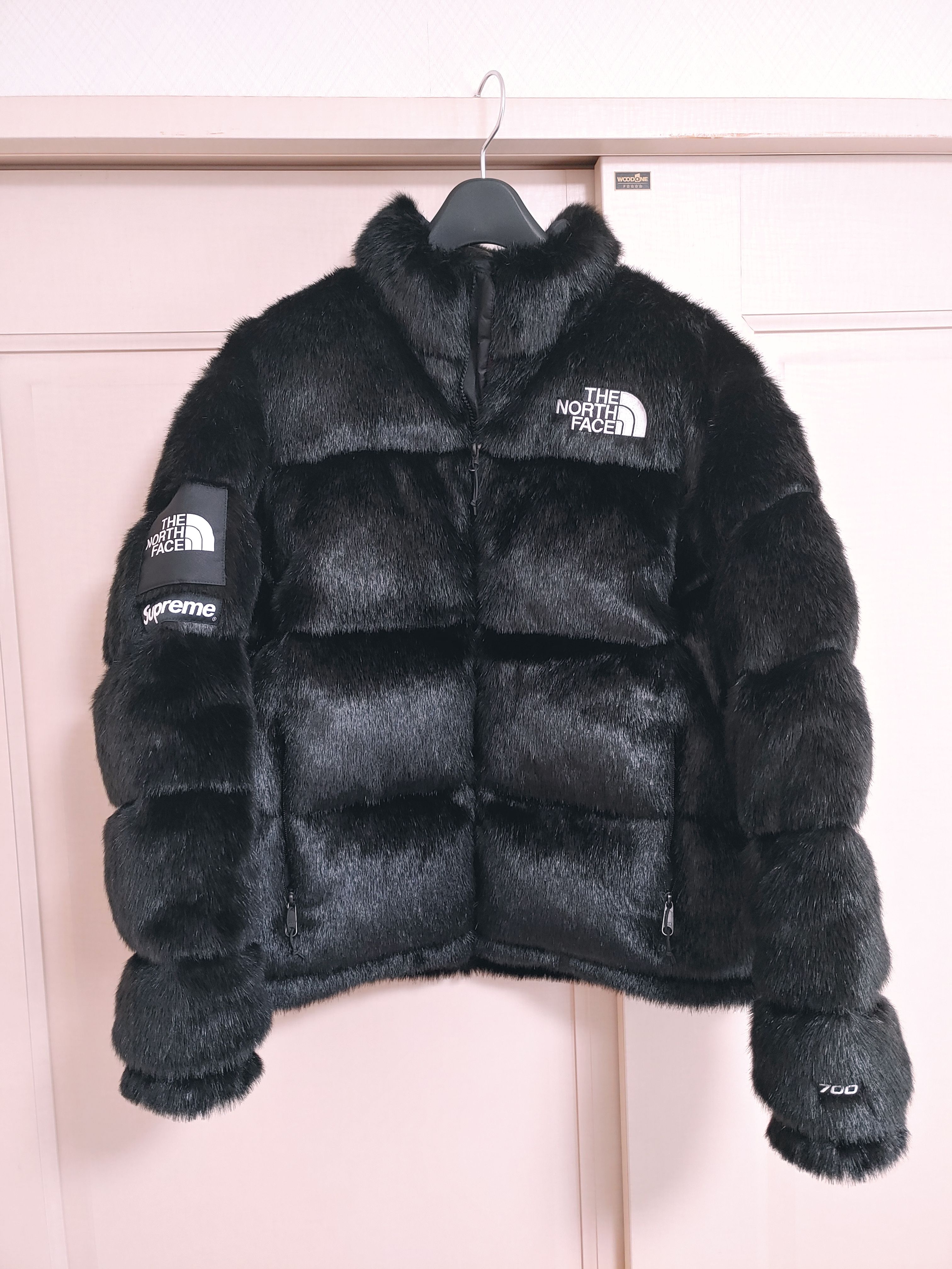 Supreme x The North Face Faux Fur Nuptse Jacket "Black"