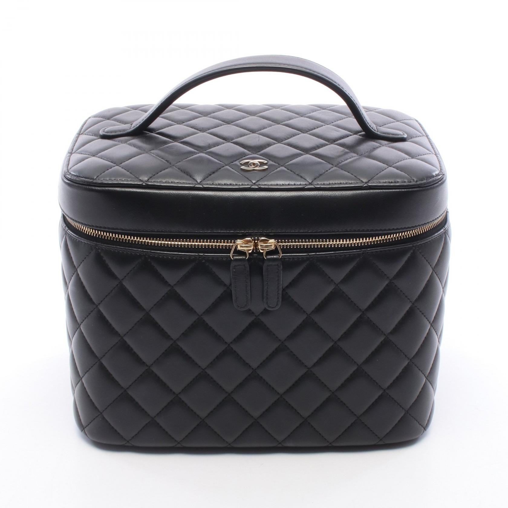 シャネル CHANEL マトラッセ ハンドバッグ バッグ ラムスキン(羊革) レディース ブラック系 【中古】